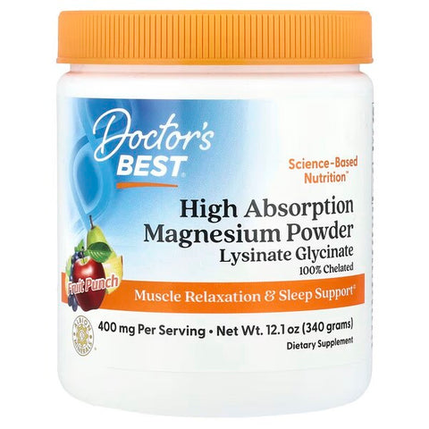 High Absorption Magnesium Powder - Fruit Punch - 340g