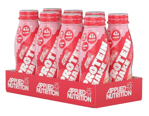 High Protein Shake - Strawberries & Cream - 8 x 500 ml.