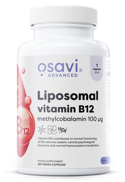 Liposomal Vitamin B12 - Methylcobalamin 100mcg - 120 vegan caps