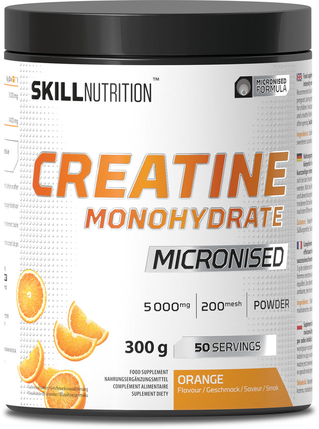 Micronised Creatine Monohydrate Flavoured - Orange - 300g