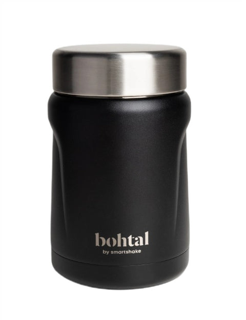 SmartShake Bohtal Insulated Food Jar - Black - 550 ml.
