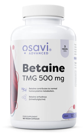 Betaine - TMG 500mg - 180 vegan caps