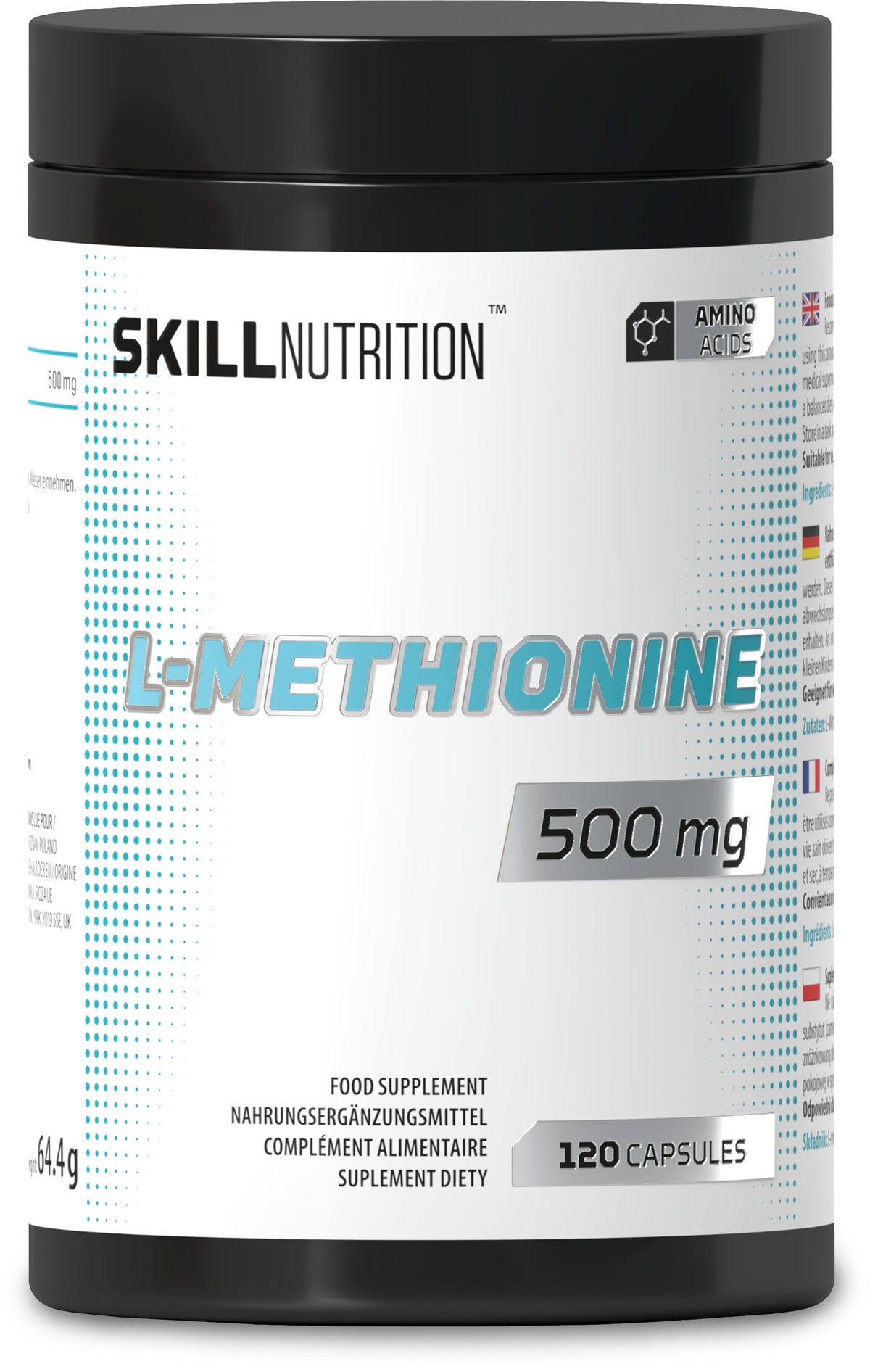 L-Methionine - 500mg - 120 vegan caps