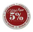 5% Nutrition Window Cling Circle, Red & White
