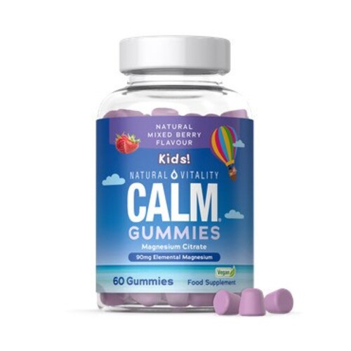 Calm Kids Magnesium Citrate Gummies - Natural Mixed Berries - 60 gummies