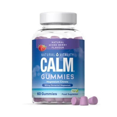 Calm Magnesium Citrate Gummies - Natural Mixed Berries - 60 gummies