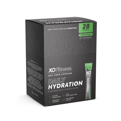 XO Fitness Daily Hydration - Green Apple - 28 x 6g