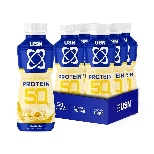 Protein 50 - Banana - 6 x 500 ml.