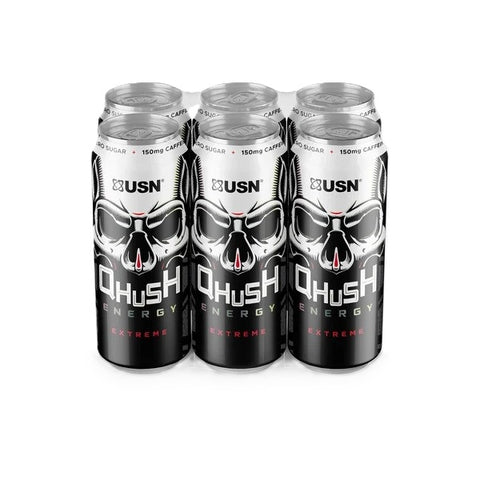 USN Qhush Energy Drink - Original - 6 x 500 ml.