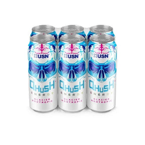 Qhush Energy Drink - Glacier Nootropic - 6 x 500 ml.