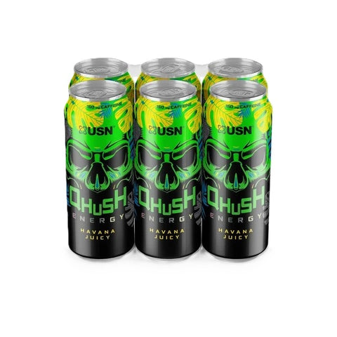 Qhush Energy Drink - Havana Juicy - 6 x 500 ml.