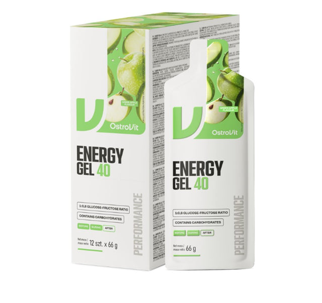 Energy Gel 40 - Green Apple - 12 x 66g