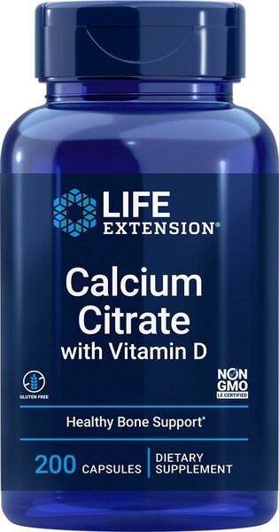 Life Extension Calcium Citrate with Vitamin D - GymStack