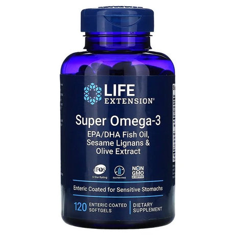 Life Extension Super Omega-3 EPA/DHA with Sesame Lignans & Olive Extract - GymStack