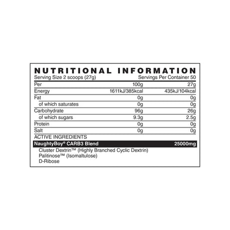 Naughty Boy Winter Soldier CARB3 1.35kg - GymStack