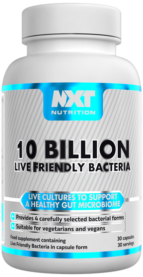 NXT Nutrition 10 Billion Live Friendly Bacteria - 30 Caps