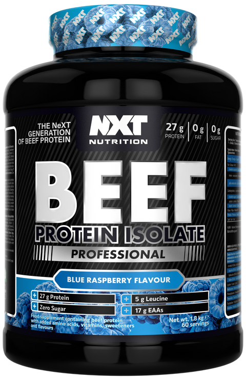 NXT Nutrition Beef Protein Isolate Professional - Blue Raspberry - 1.8kg