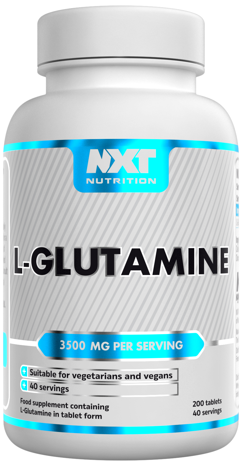 NXT Nutrition Glutamine - 200 Tabs