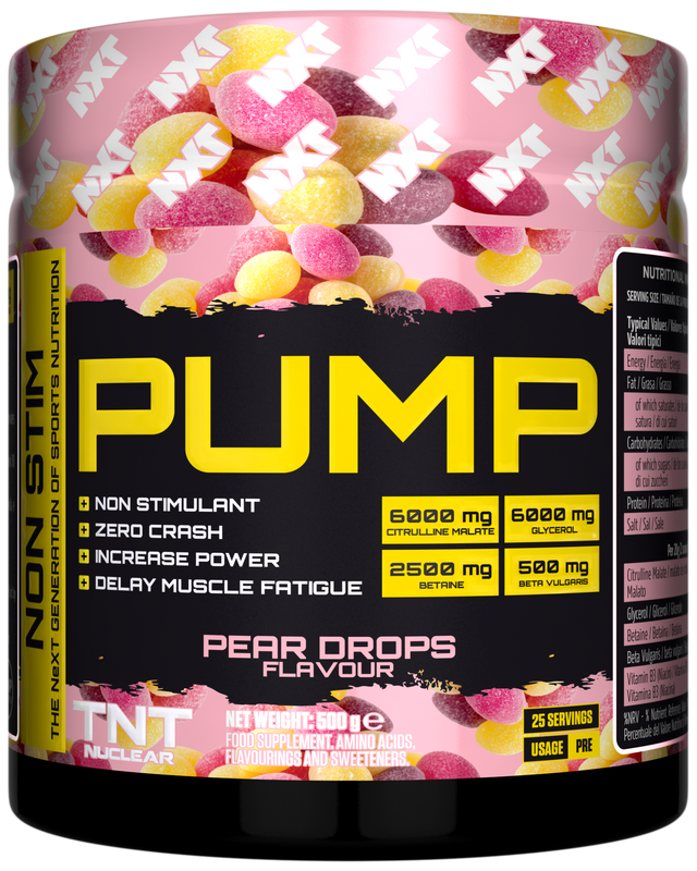 NXT Nutrition TNT Nuclear PUMP (Stim-Free) - Pear Drops - 500g