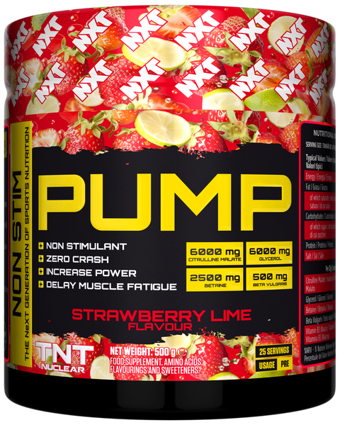NXT Nutrition TNT Nuclear PUMP (Stim-Free) - Strawberry Lime - 500g