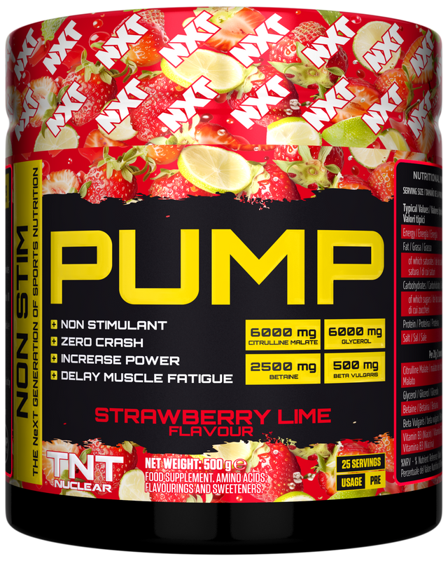 NXT Nutrition TNT Nuclear PUMP (Stim-Free) - Strawberry Lime - 500g