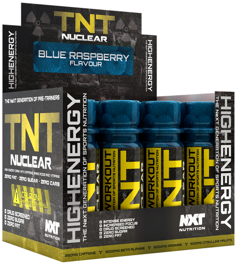 NXT Nutrition TNT Nuclear Shots - Blue Raspberry - 12x60ml