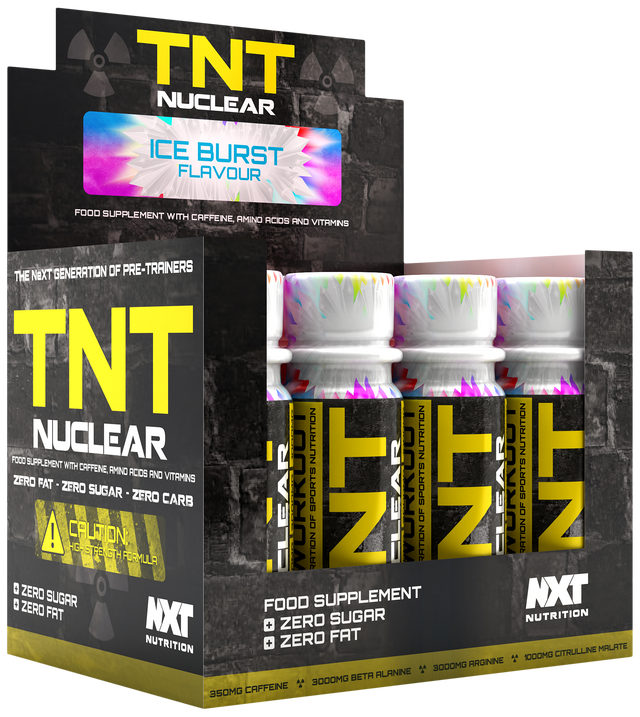 NXT Nutrition TNT Nuclear Shots - Ice Burst - 12x60ml