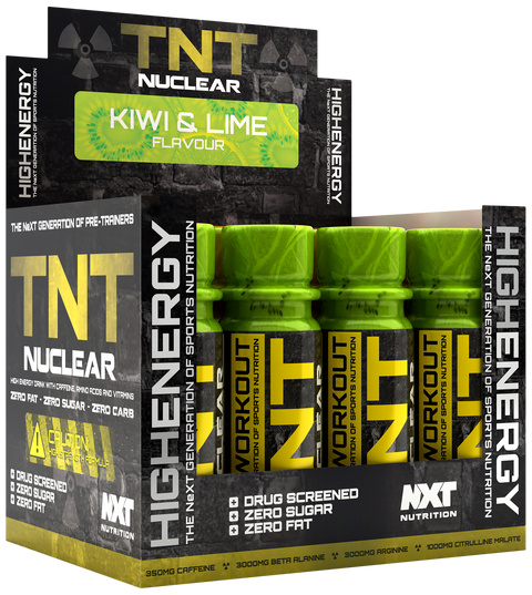 NXT Nutrition TNT Nuclear Shots - Kiwi Lime - 12x60ml