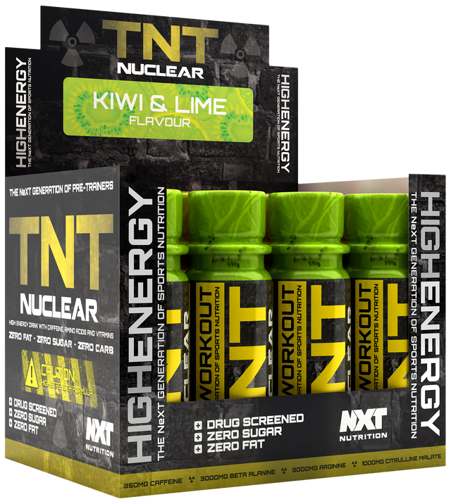 NXT Nutrition TNT Nuclear Shots - Kiwi Lime - 12x60ml