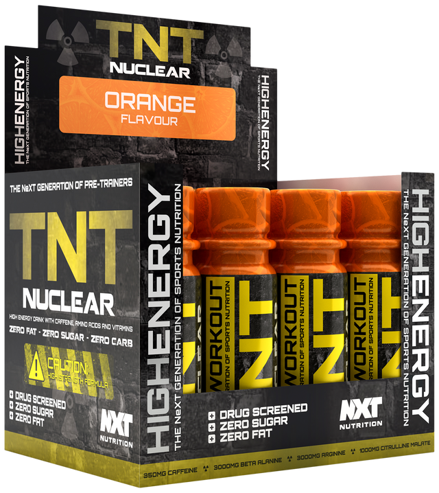 NXT Nutrition TNT Nuclear Shots - Orange - 12x60ml