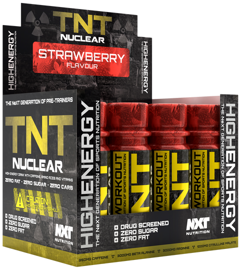 NXT Nutrition TNT Nuclear Shots - Strawberry - 12x60ml