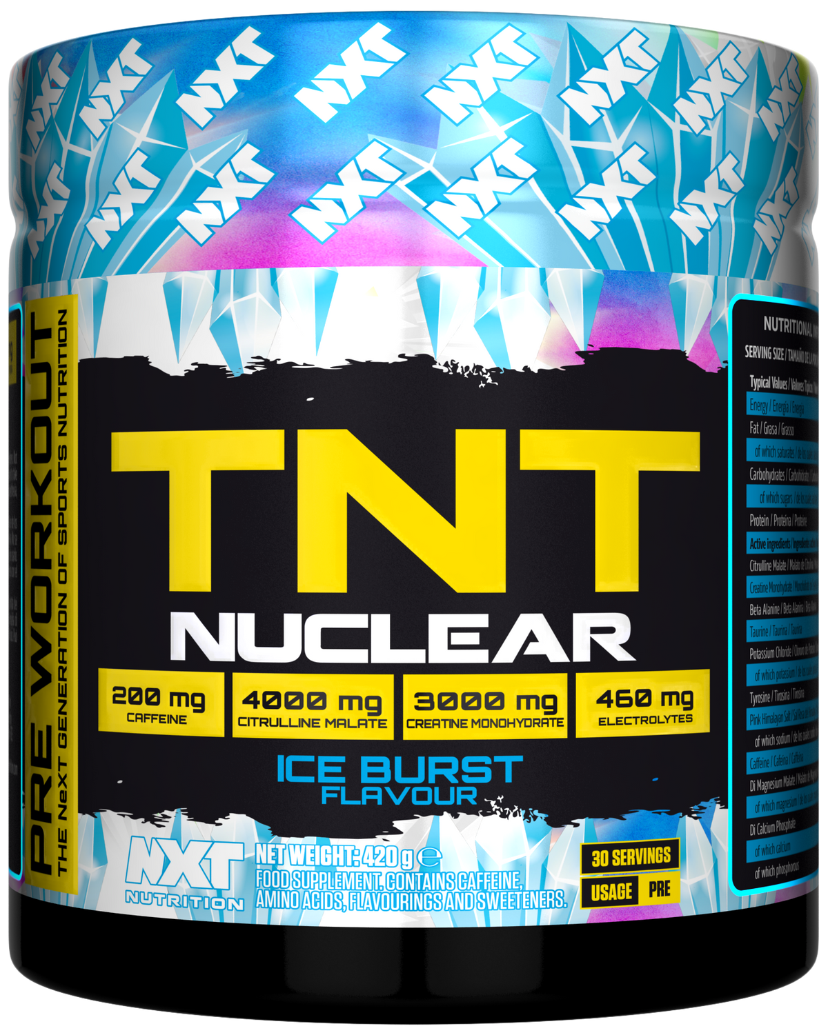 NXT Nutrition TNT Nuclear - Ice Blast - 420g