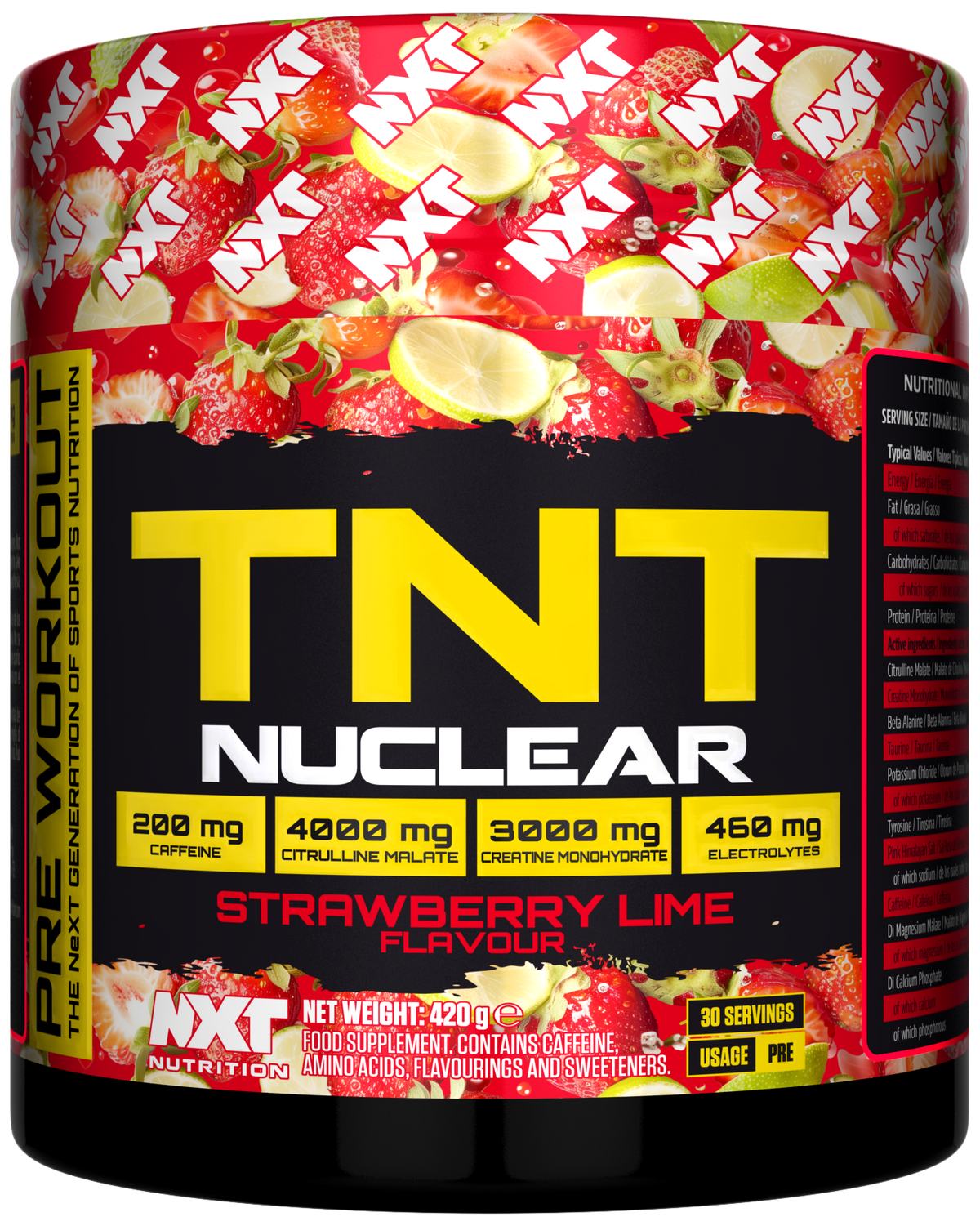 NXT Nutrition TNT Nuclear - Strawberry Lime Crush - 420g