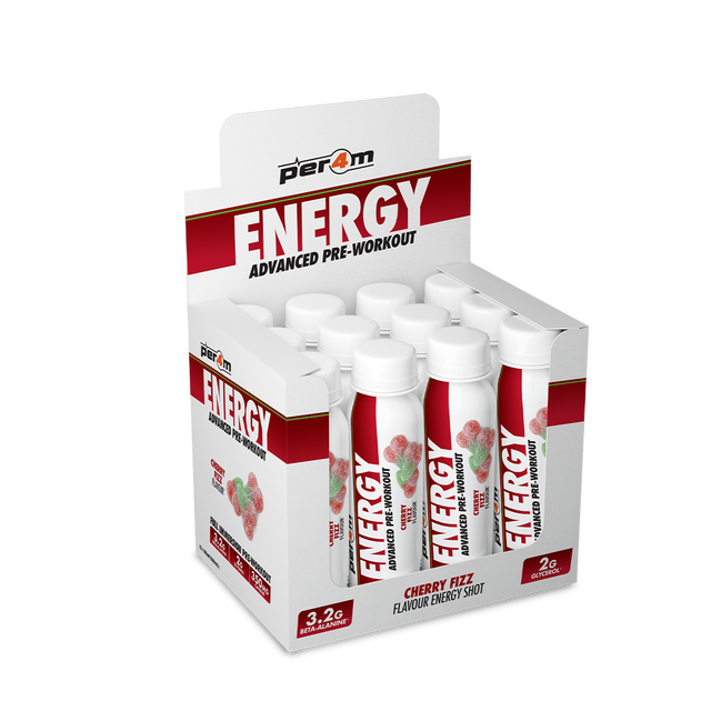 Per4m Energy Pre Workout Shot - Cherry Fizz - 12x100ml
