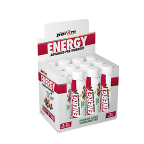 Per4m Energy Pre Workout Shot - Rainbow Candy - 12x100ml