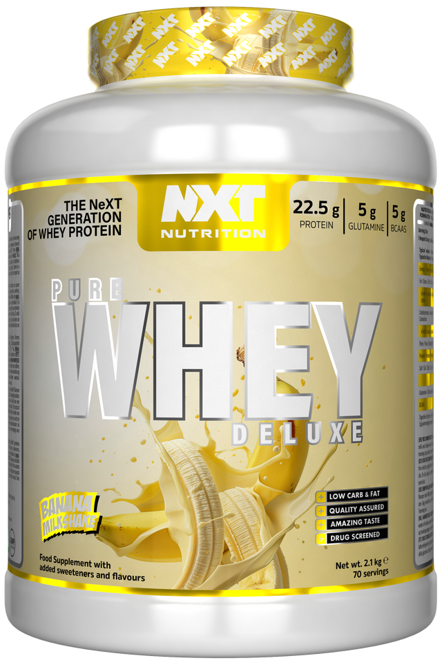 NXT Nutrition Pure Whey Deluxe - Banana Milkshake - 510g