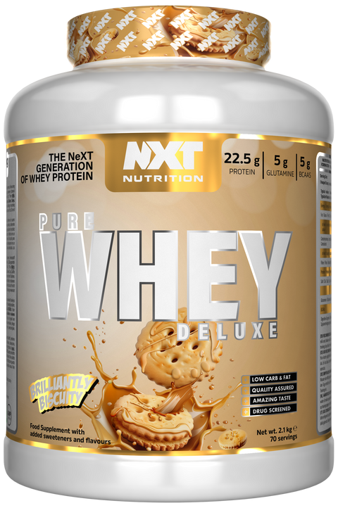 NXT Nutrition Pure Whey Deluxe - Brilliantly Biscuity - 2.1kg