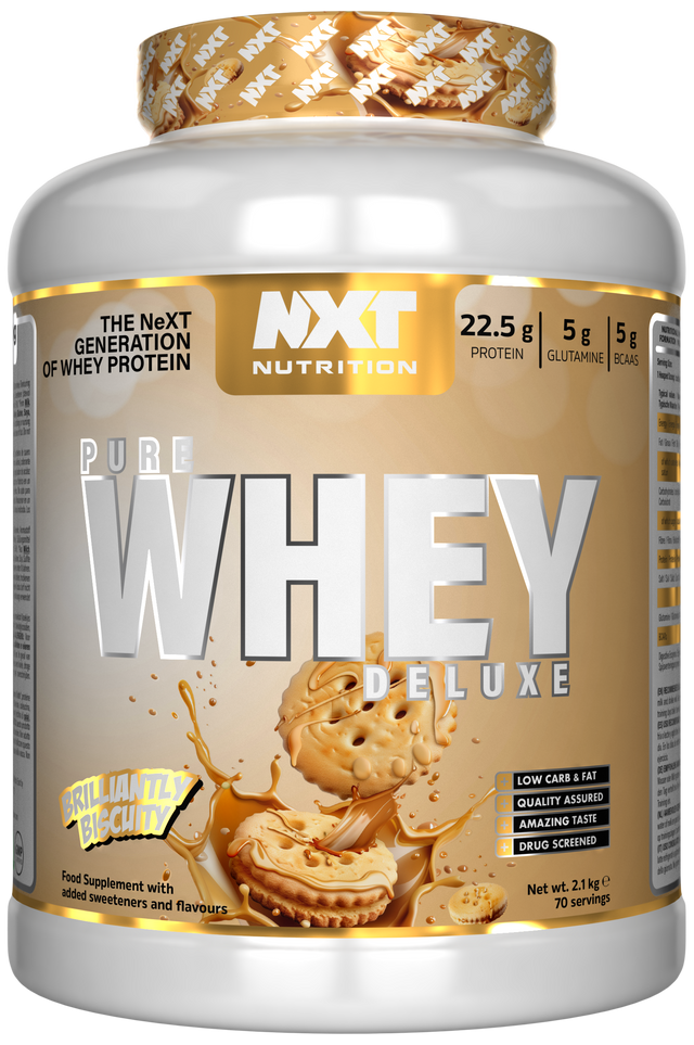 NXT Nutrition Pure Whey Deluxe - Brilliantly Biscuity - 2.1kg