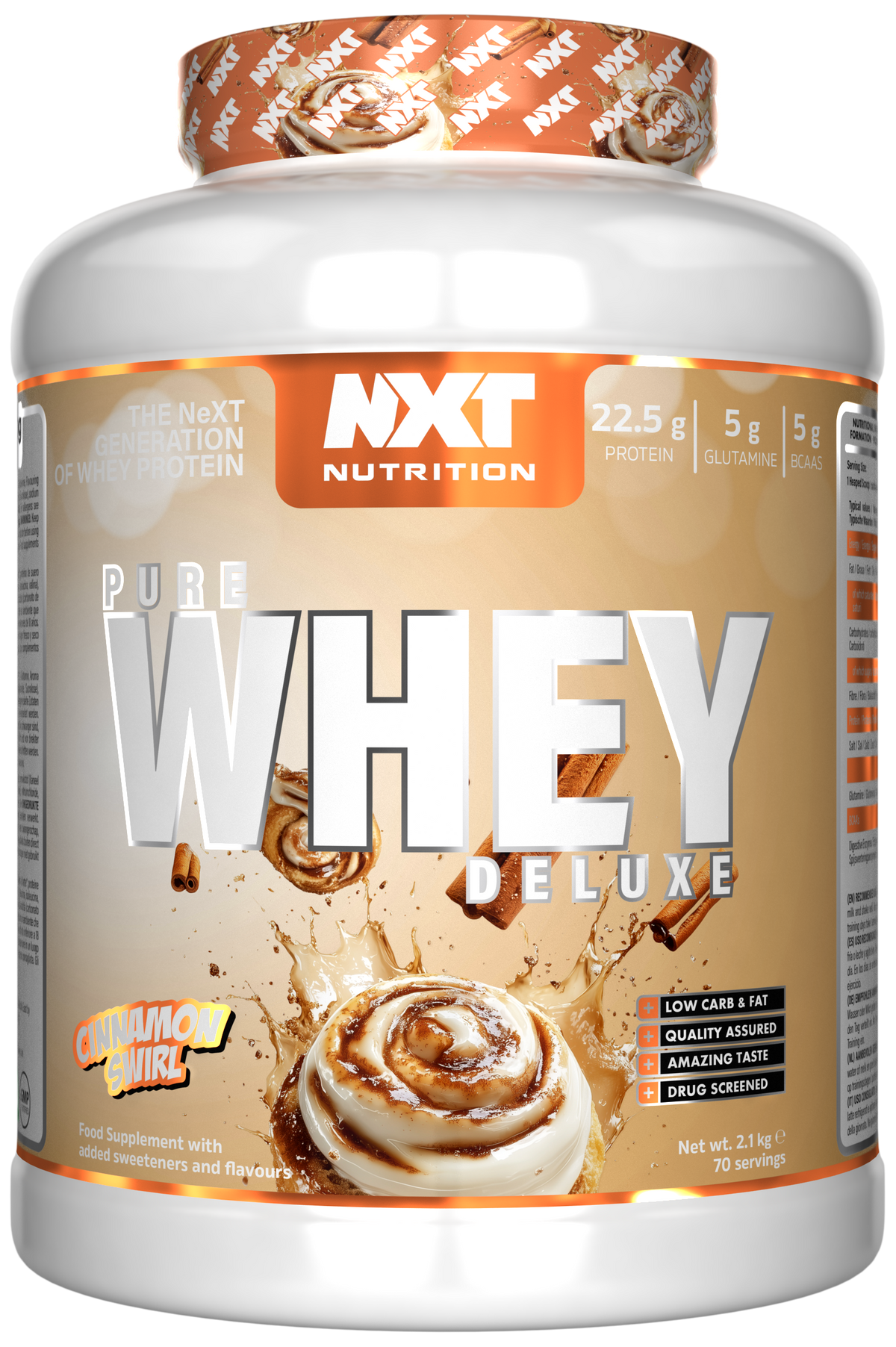 NXT Nutrition Pure Whey Deluxe - Cinnamon Swirl - 510g