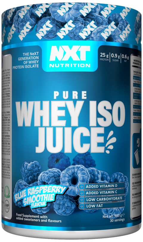NXT Nutrition Pure Whey ISO Juice - Blue Raspberry Smoothie - 900g