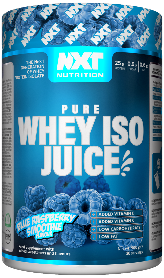 NXT Nutrition Pure Whey ISO Juice - Blue Raspberry Smoothie - 900g