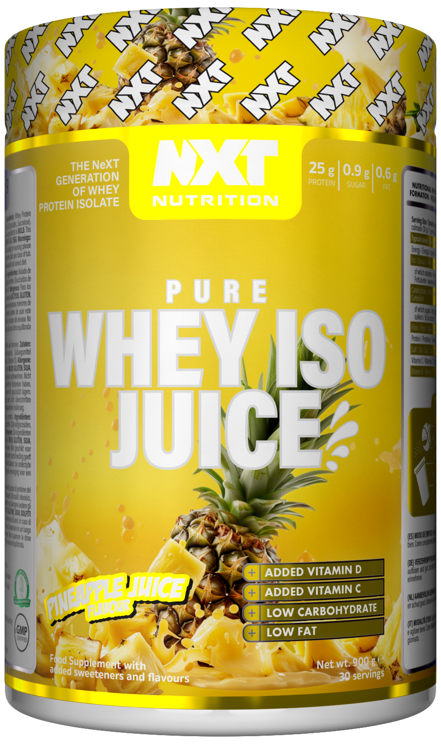 NXT Nutrition Pure Whey ISO Juice - Pineapple Juice - 900g