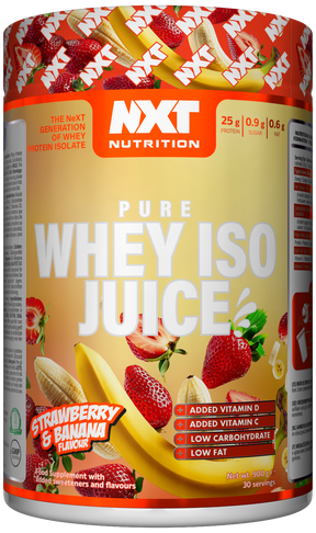 NXT Nutrition Pure Whey ISO Juice - Strawberry & Banana - 900g