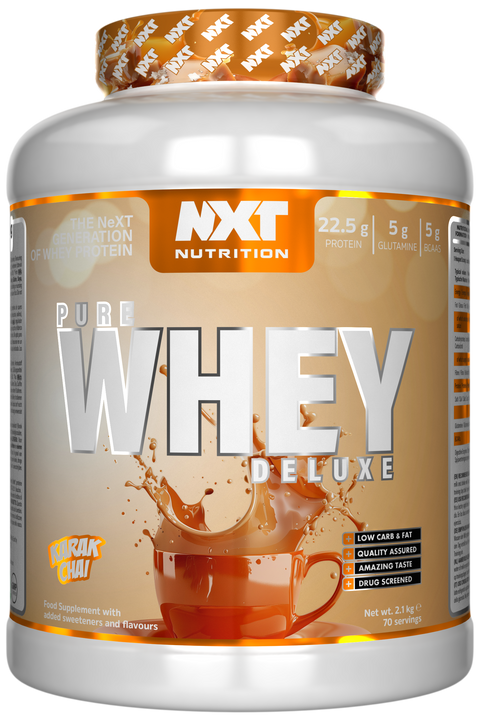NXT Nutrition Pure Whey Deluxe - Karak Chai - 2.1kg