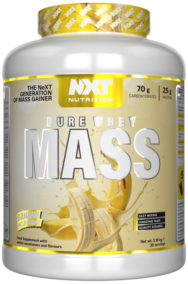 NXT Nutrition NXT Pure Whey Mass - Banana Milkshake - 3.18kg