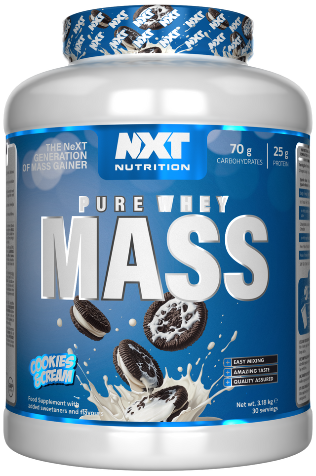 NXT Nutrition NXT Pure Whey Mass - Cookies & Cream - 3.18kg