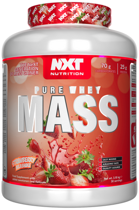 NXT Nutrition NXT Pure Whey Mass - Strawberry Milkshake - 3.18kg