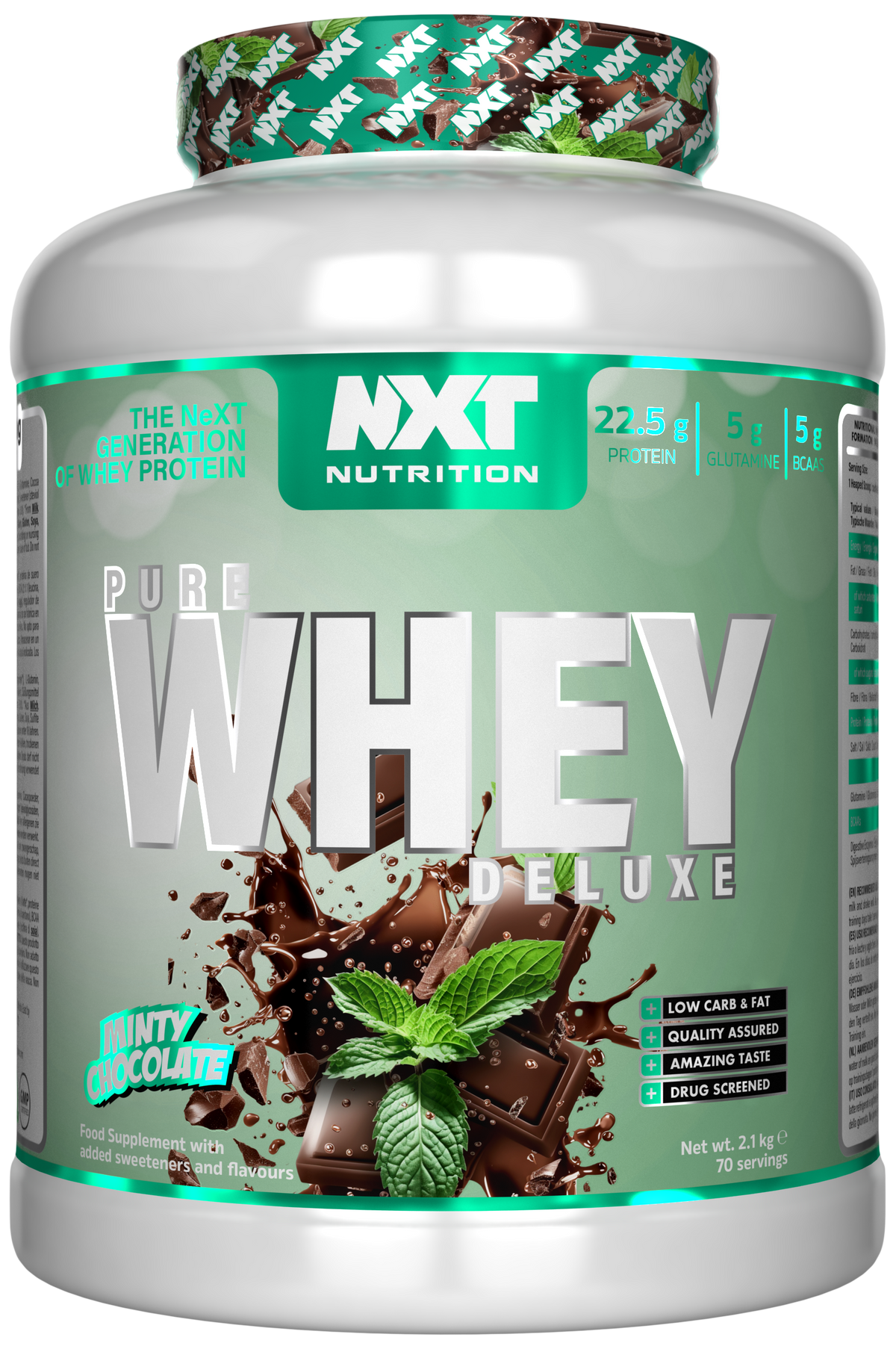 NXT Nutrition Pure Whey Deluxe - Minty Chocolate - 510g
