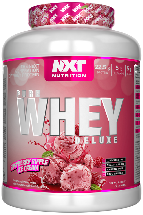 NXT Nutrition Pure Whey Deluxe - Raspberry Ripple Ice Cream - 510g