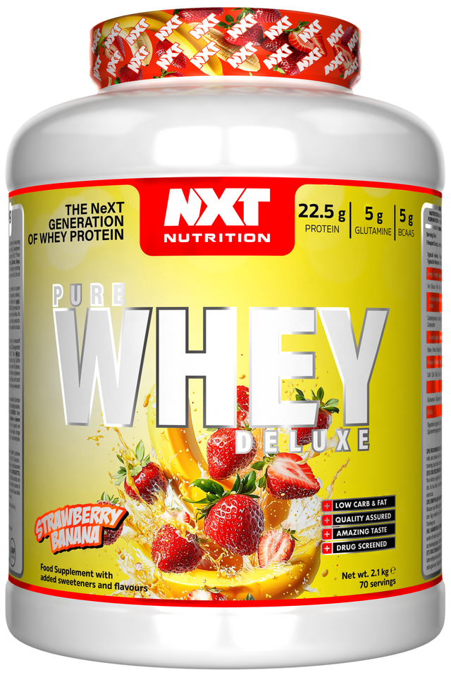 NXT Nutrition Pure Whey Deluxe - Strawberry Banana - 510g